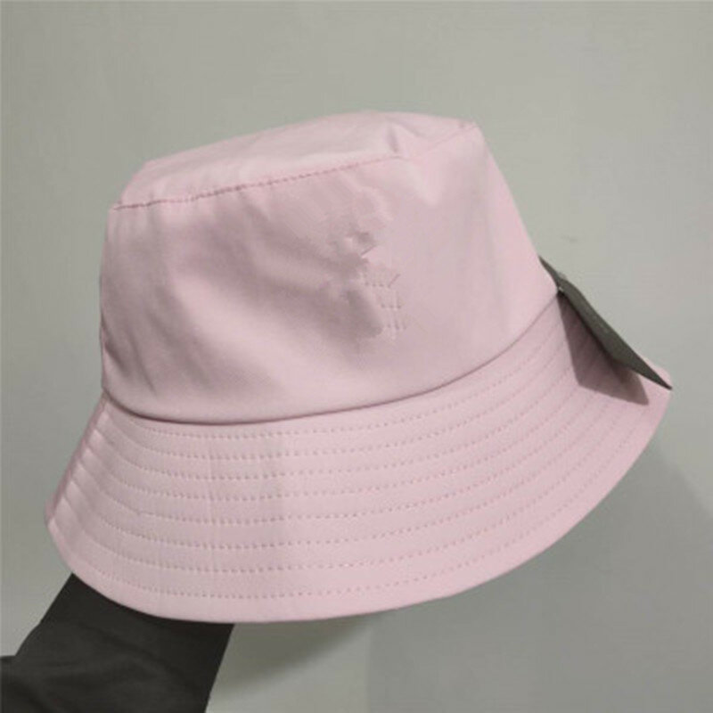 Unisex Cotton Bucket Hats Women Branded Sunscreen Panama Hat Men Pure Color Sunbonnet Fedoras Outdoor Fisherman Hat Beach Cap