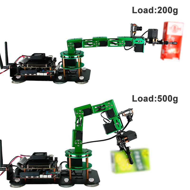 Yahboom 6DOF AI Visual Robotic Arm ROS Robot Kit intelligenza artificiale Robot con 15KG 6KG Servo per Jetson NANO 4GB CE ROHS