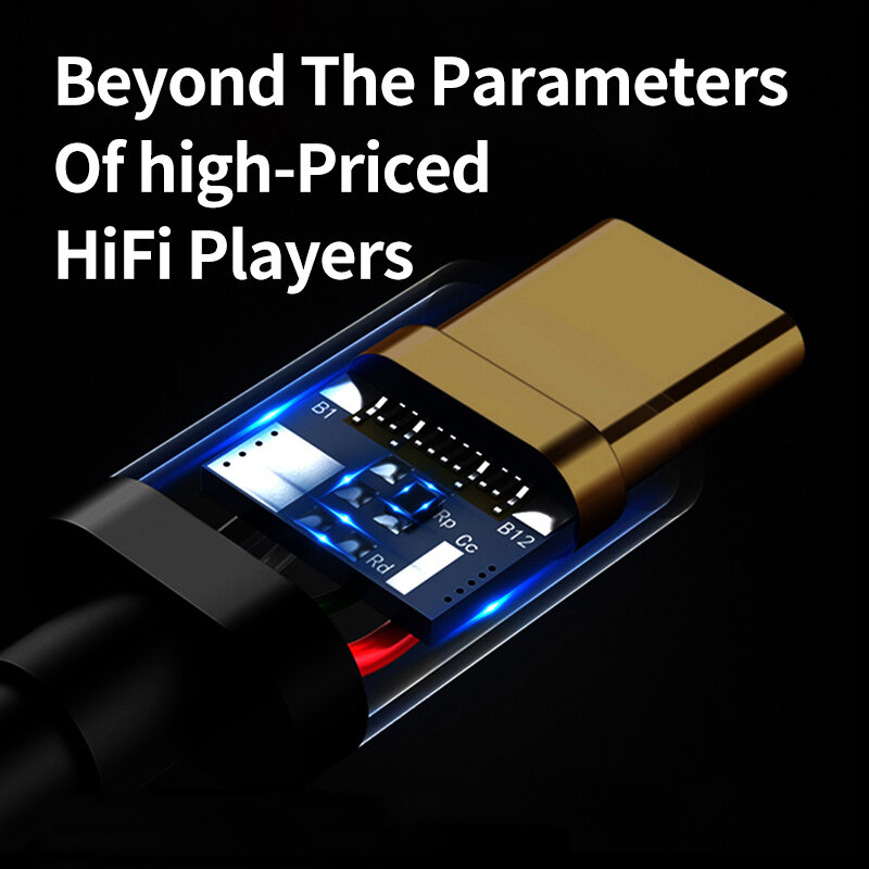 BGVP T01s Dac 디코딩 오디오 HiFi 이어폰 앰프, USB C타입-2.5mm, 3.5mm, 4.4mm 잭 어댑터, 32 비트 디지털 디코더 AUX 컨버터