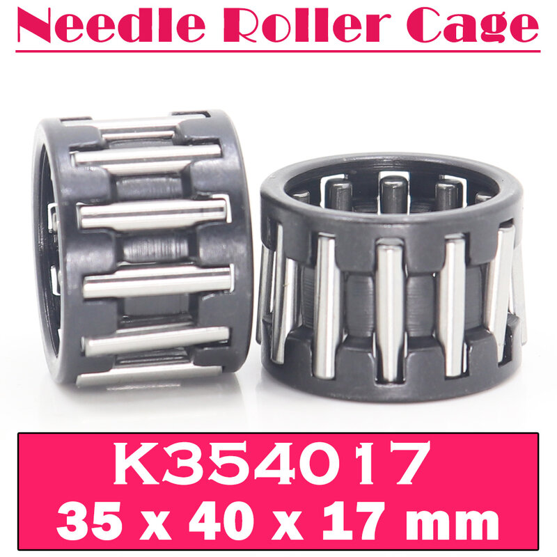 Rodamiento K354017 de 35x40x17mm (2 piezas), conjunto de jaula y rodillo de aguja Radial, rodamientos K354017 49241/35, k35 x 40x17