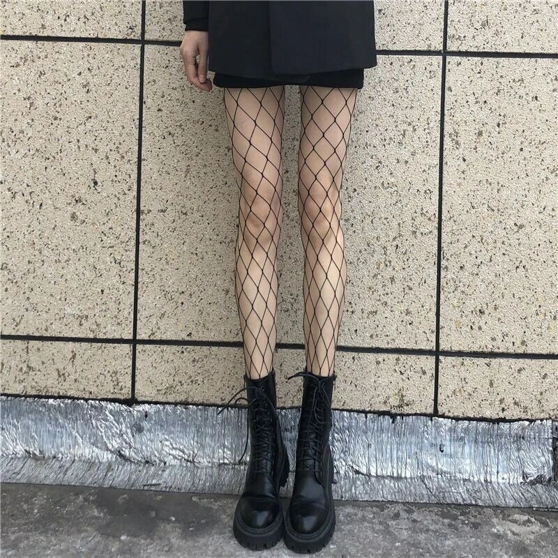 Sexy Hollow Tights Stockings New Women Anti-Snagging Solid Club Party Fishnet Pantyhose Female Mesh Calcetines Fish Net Stock