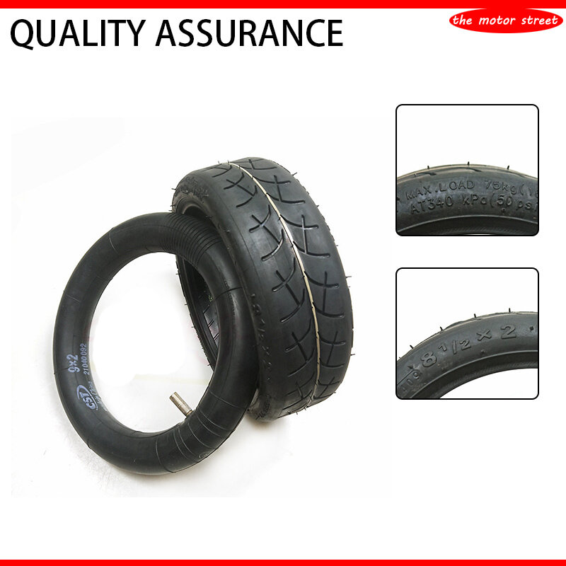 Cst 8.5 polegada 8 1/2x2 tubo interno e pneu externo pneu pneumático para xiaomi mijia m365 scooter durável replacementr