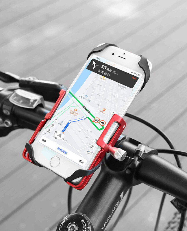 GUB-Soporte de teléfono de aleación de aluminio para bicicleta de montaña, soporte Universal ajustable para teléfono de 55-100mm de ancho