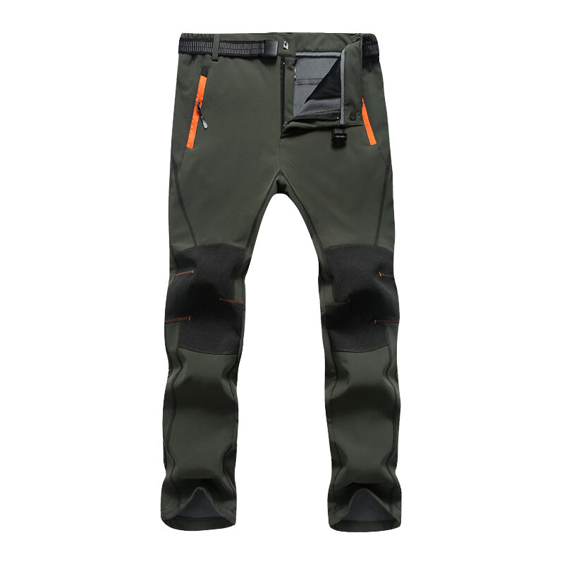 Pantalones de forro polar grueso y cálido para hombre y mujer, ropa de exterior impermeable, a prueba de viento, para senderismo, pesca, Camping y escalada