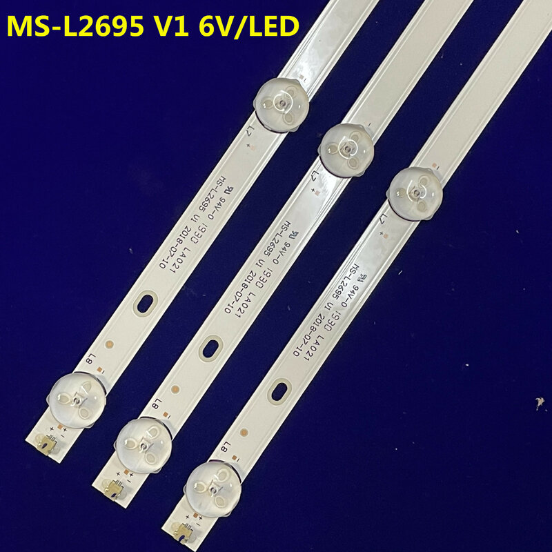 10Kit 6V LED Bar 8 lampada per MS-L2695 V1 JL.D39681330-003BS-M Rca Rtv4019sm LC-40Q3000U LC-40Q5020U 40 dfs69 EDV-40E19N SMX4019SM