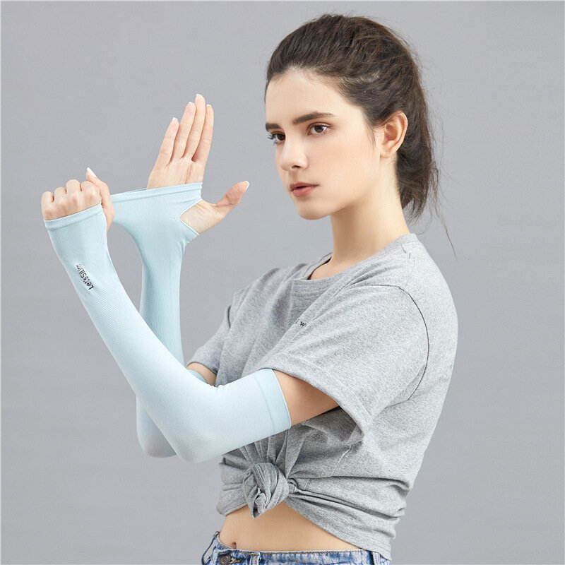 Maniche a braccio estive schermo solare UV scaldamuscoli da donna Suff manica da corsa copertura sottile accessori moda 2022 nuovo
