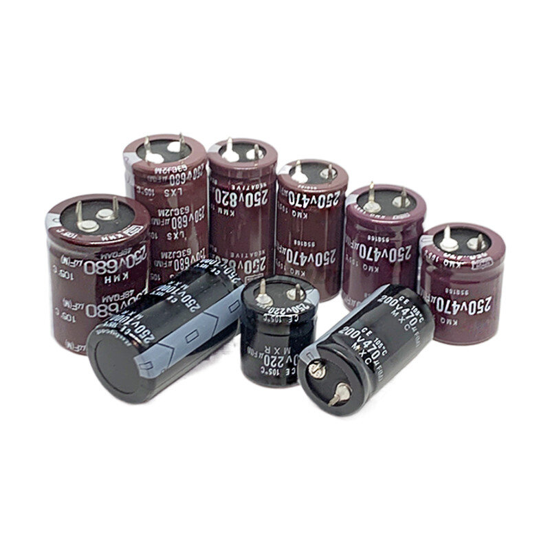 High quality aluminum electrolytic capacitor 63V 200V 250V 400V 450V 47 56 100UF 150 220 270 330 390 470 560 680 820 1000 3300UF