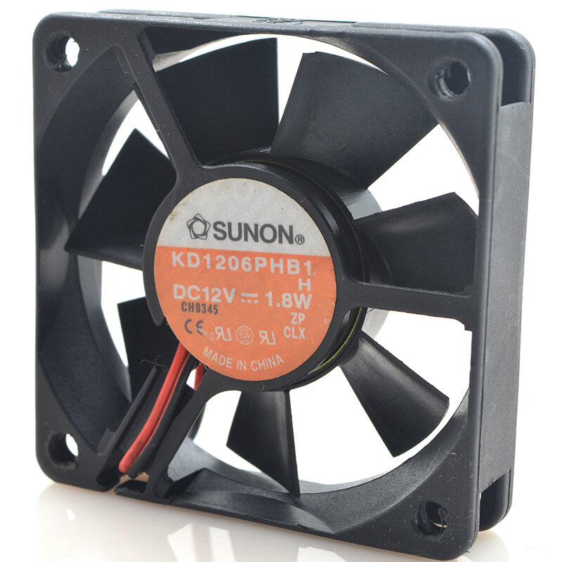 Nieuwe Originele KD1206PHB1 6015 12V 1.8W 2-Draad 6Cm Server Router Chassis Fan