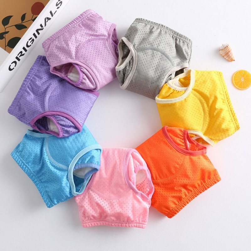 Cartoon Baby Diapers Reusable Potty Training Pants Cotton Cloth Diaper Nappies Washable Baby Newborn Diaper Underwear Waterproof