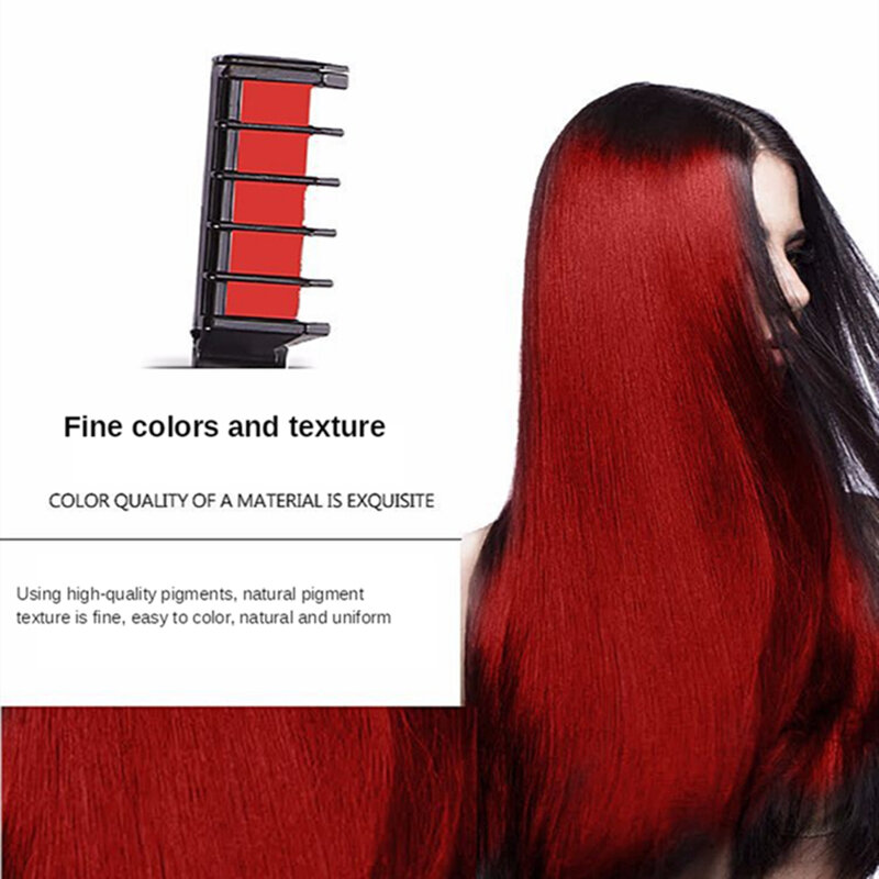 10สีมินิDisposableใช้ส่วนตัวชอล์กสีหวีDyeชุดชั่วคราวปาร์ตี้คอสเพลย์Salon Hair Coloringแต่งหน้าG0909