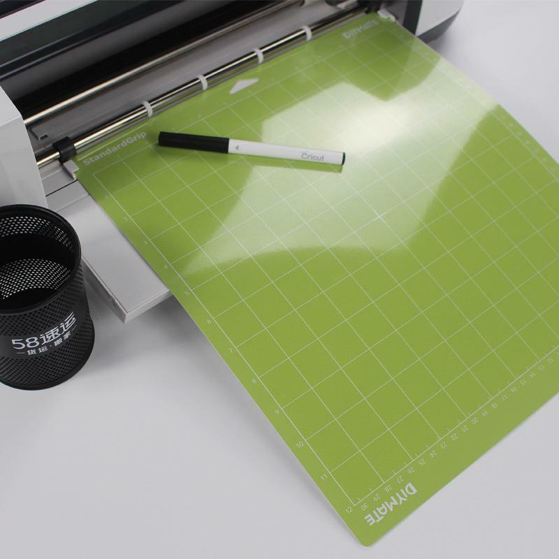 Mixed Color Engraving Machine Base Plate, Tapete de corte para Cricut, Cameo 4, Esteiras de PVC adesivas, 3pcs