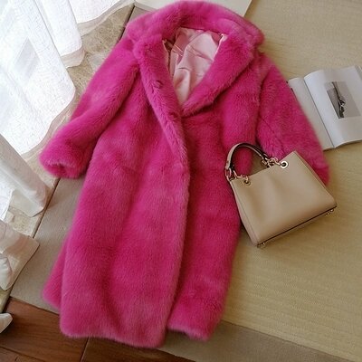 Top brand Style 2020 New High-end Fashion Women Faux Fur Coat S87  high quality