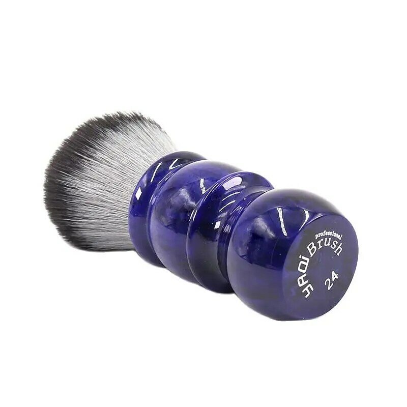 Yaqi 24mm Holz Wolf Farbe Synthetische Haar Barber Rasieren Pinsel Mens Synthetische Rasieren Pinsel