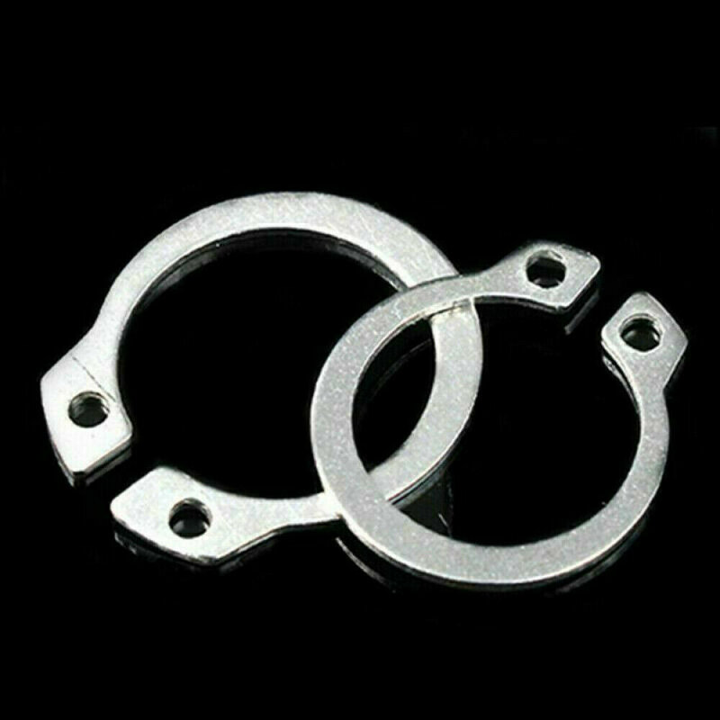 100 pces 304 anel de retenção externo de aço inoxidável anel sortimento 8-18mm conjunto de aço carbono anéis snap circlip