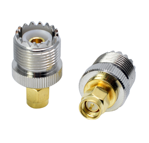2pcs SMA Male  to UHF PL259 SO239 Female Jack RF Coaxial Adapter Straight RF Connectors