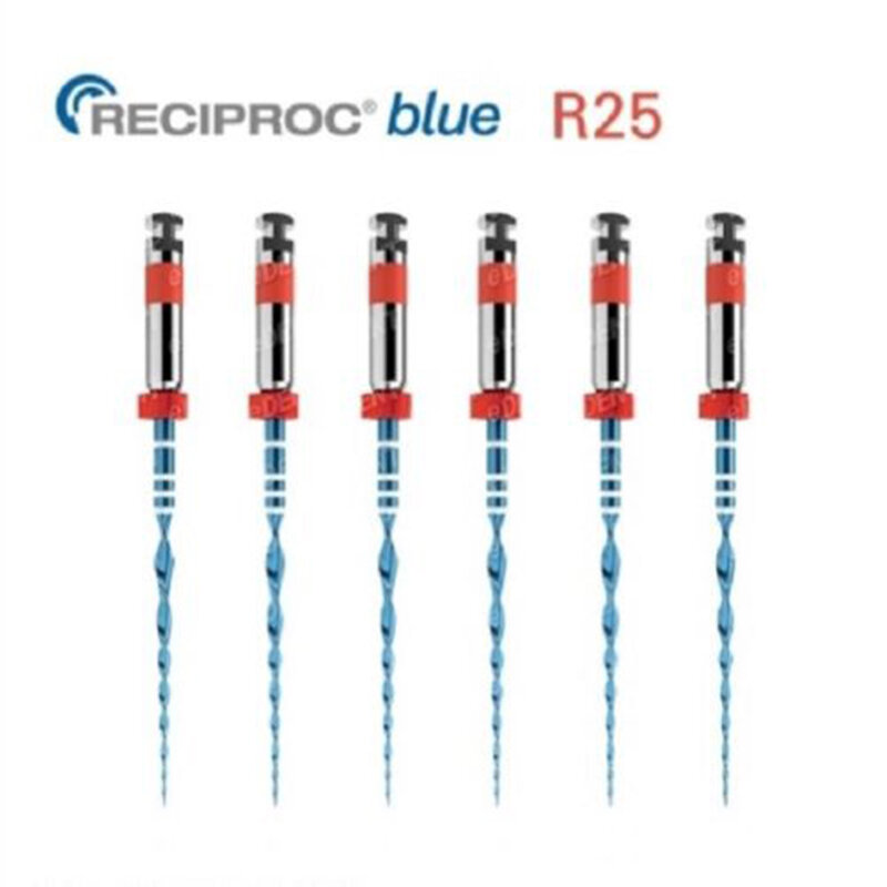 6ภาพฟัน Reciproc แฟ้มทันตกรรมสีฟ้าความร้อน R50 21มม.ทางการแพทย์สำหรับทันตแพทย์ Endo อุปกรณ์เครื่องมือ