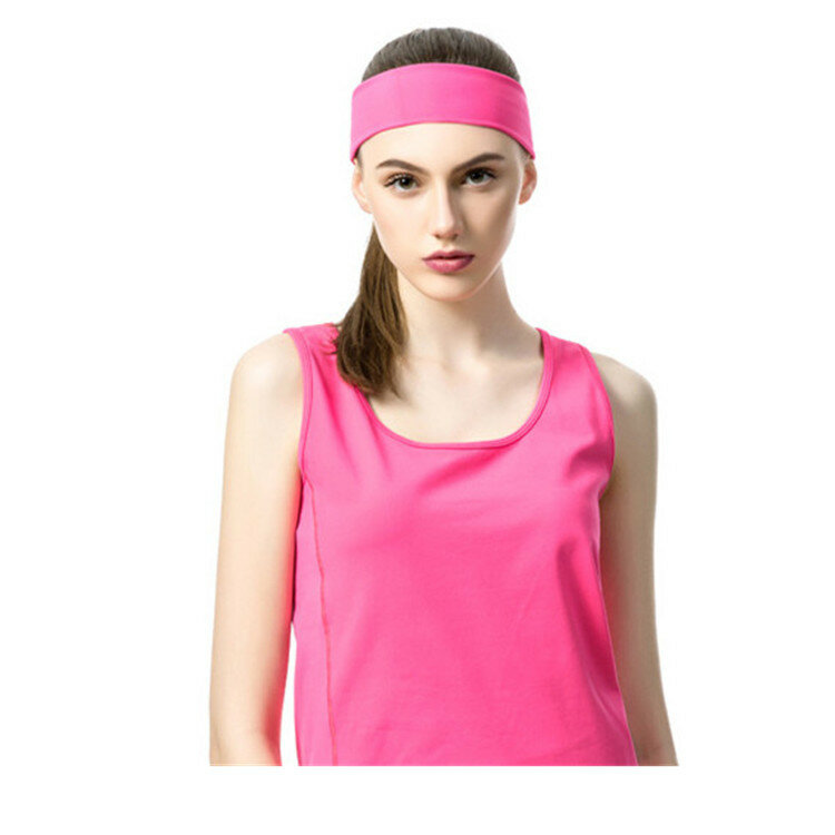 Esportes suor cabeça cabelo bandas para mulheres, ioga, ginásio, exercício, raquete de tênis, Badminton Grip, estiramento headbands