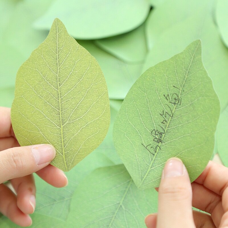 Cute Leaf Memo Pad Sticky Note fai da te Kawaii Paper Sticker Pads cancelleria coreana