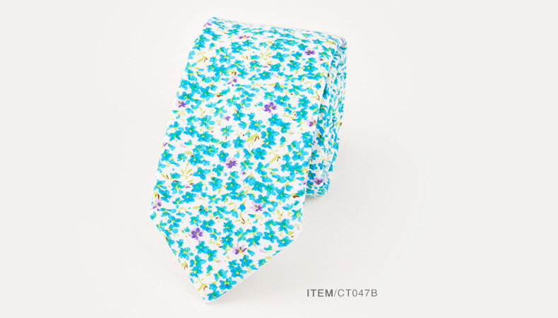 Ricnais – cravate motif cachemire pour homme, accessoire de mariage, décontracté, cadeau, 6.5cm