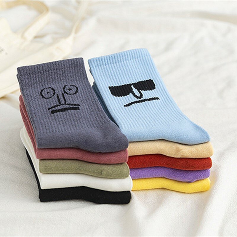 1 пара, корейские Смешные Женские носки в стиле Харадзюку