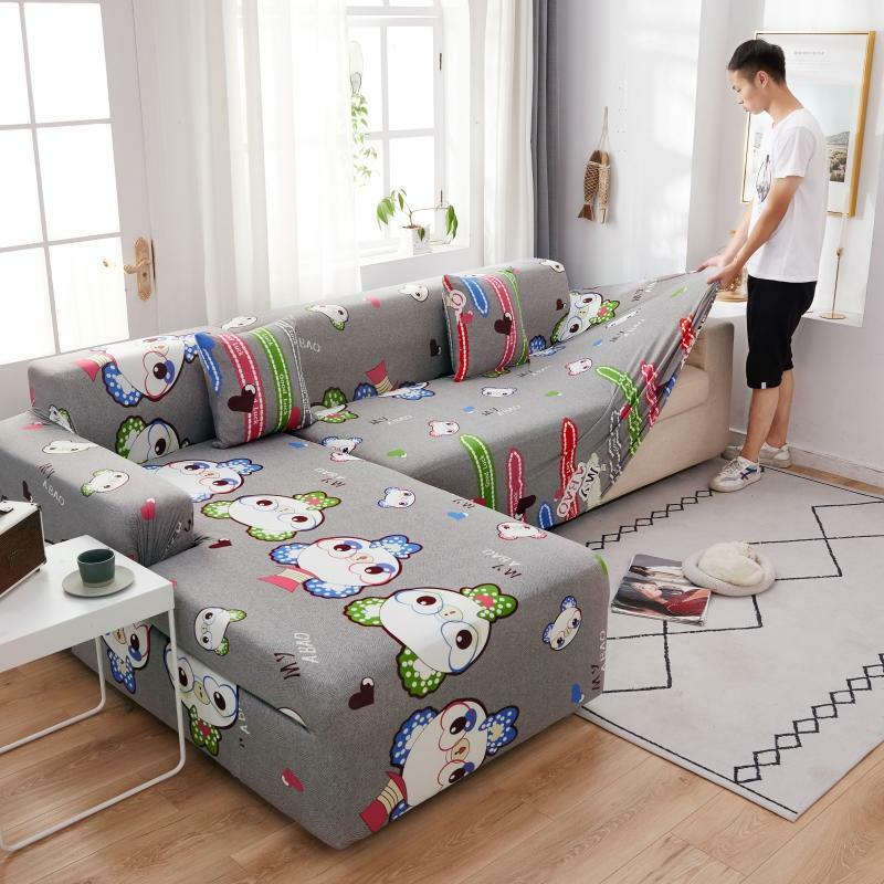 غطاء أريكة لغرفة المعيشة غطاء أريكة تراكب ل ركن غطاء أريكة L شكل أريكة أريكة طويلة