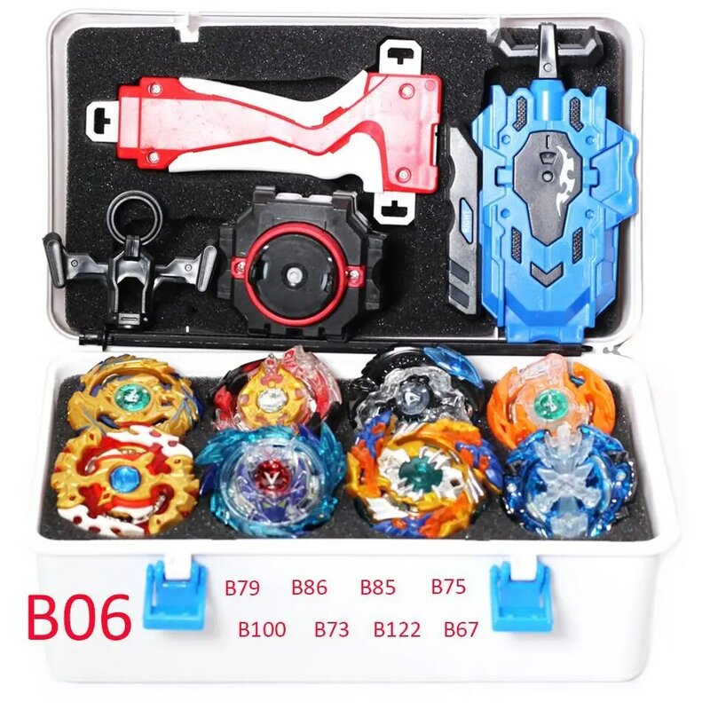 Top Beyblade Burst arena Bey Blade Toy Metal Funsion Bayblade Set Storage Box With Handle Launcher Plastic Box Toys bleyblade