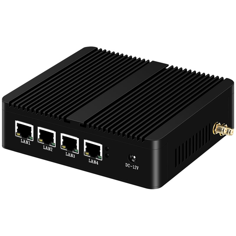 XCY X30A Router Firewall, alat PC Mini Celeron J1900 N100 4x GbE Intel i225V NIC mendukung WiFi 4G LTE Pfsense OPNsense Linux
