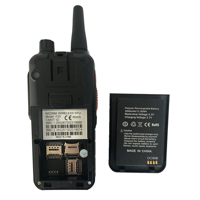 Bateria original para anysecu 4g f25 g25 plus walkie talkie 3500mah 3.7v li bateria de íon