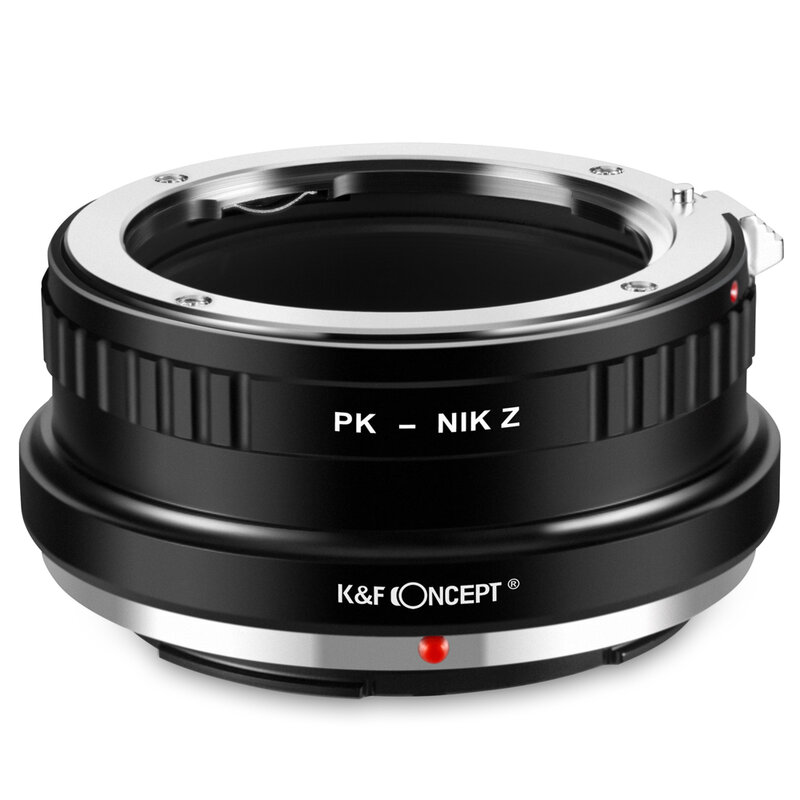 K & f conceito lente adaptador de montagem para pentax pk montagem lente para nikon z6 z7 corpo da câmera
