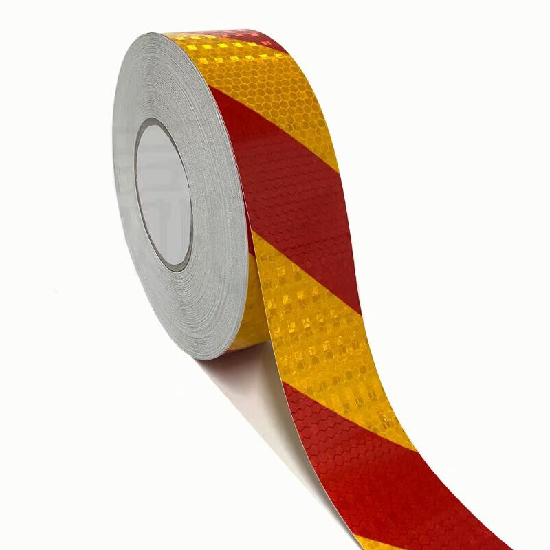 5cmx50m/Roll Self Adhesive Warning Tape Automobiles Motorcycle Reflective Filmstickers For Car