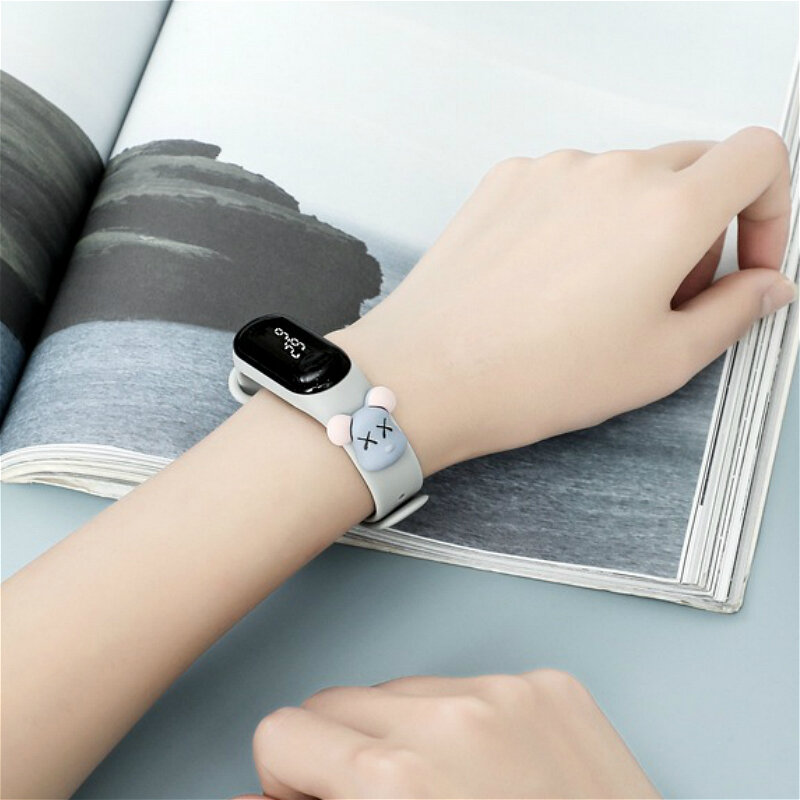 Zegarki dla dzieci dla chłopców dziewcząt wodoodporny cyfrowy zegarek dla dzieci Cartoon Touch LED zegarki elektroniczne świecący kalendarz zegarek