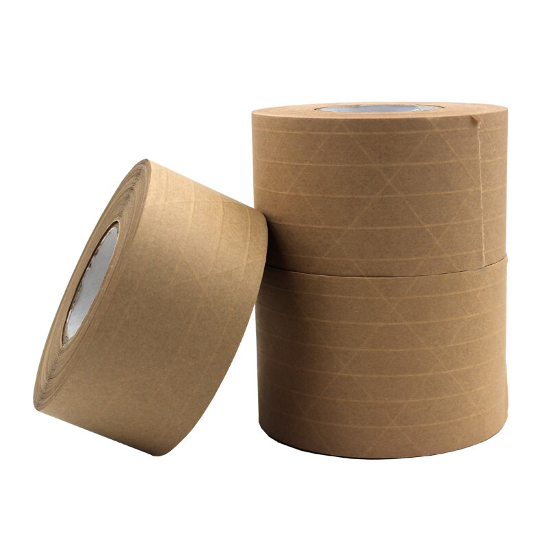 1Roll 2.75in x 150 ft Reinforced Gummed Kraft Paper Tape Water Activated Tape