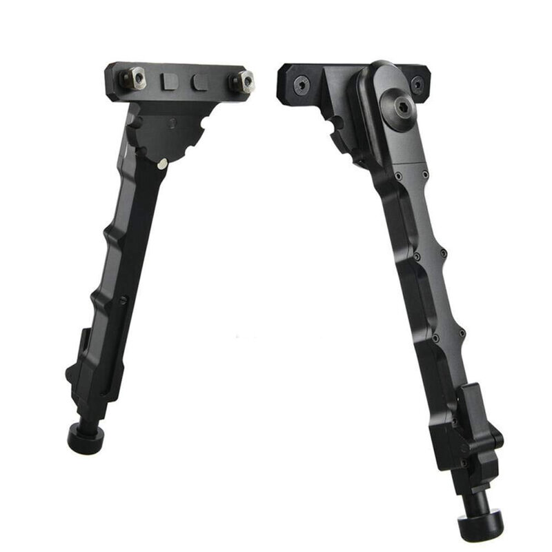 Naugelf tripé de apoio tático com montagem lateral, resistente, leve, pernas dobráveis laterais ajustáveis