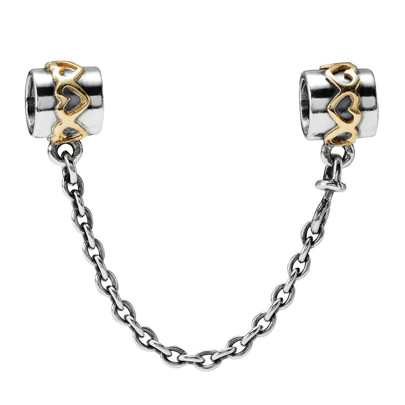 Nuovo di alta qualità in argento Sterling 100% S925 amore catena di sicurezza moda donna elegante regalo anniversario regalo braccialetto regalo fai da te