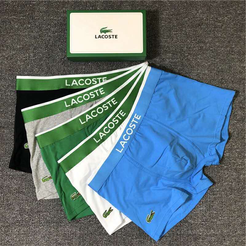 Lacoste-männer casual plain farbe lose anliegende boxer briefs sind komfortabel, einzeln verpackt und hygienische für männer