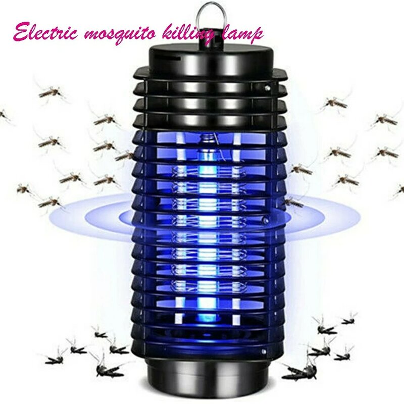 Elektryczne anty muchy zabójca LED lampa pułapka na komary muchy robaki owad Zapper kryty domu kontrola odstraszanie szkodników łapacz światła ue wtyczka