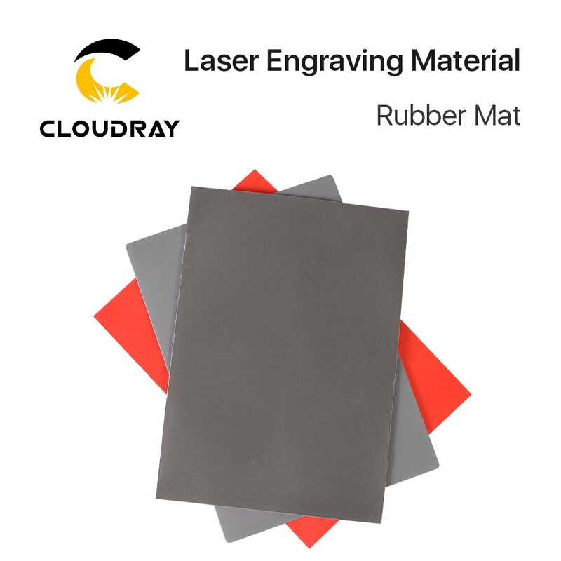 Cloudray Gummi Matte Laser Gravur Material Dichtung Gravur DIY Kunst Design Material für Laser Gravur & Kennzeichnung Maschine