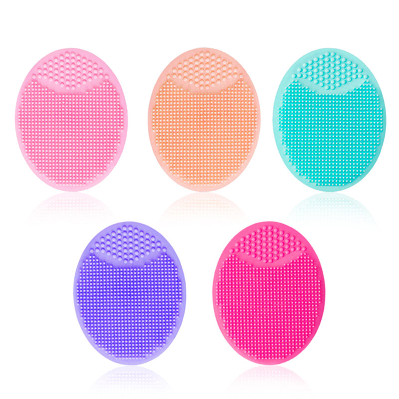 Silicone Face Cleansing Brush Handheld Face Scrubber Massage Waterproof Facial Cleansing Tool Soft Deep Face Pore Cleanser Brush