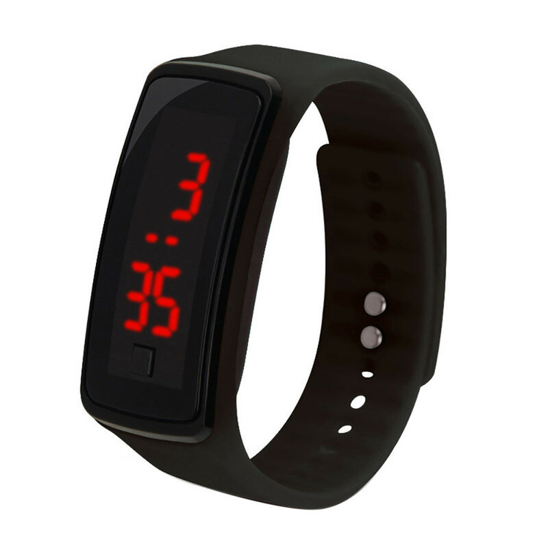 Relojes de pulsera digitales para hombre y mujer, pulsera electrónica Digital Led, regalo de silicona para estudiantes