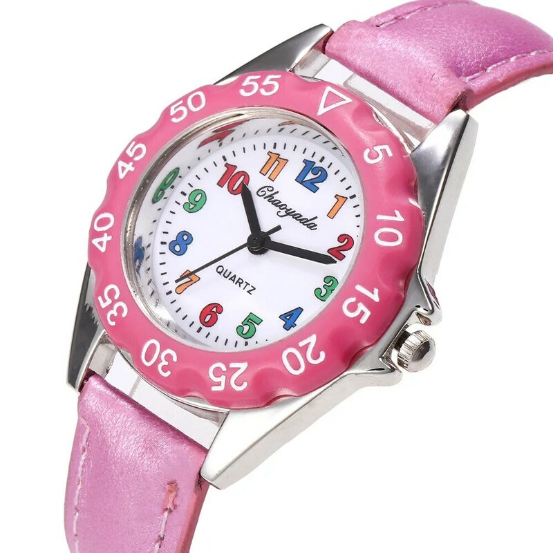 Marchio di moda di alta qualità Desgin Clock Timer Girls Boys Children Watch orologio da polso al quarzo per bambini
