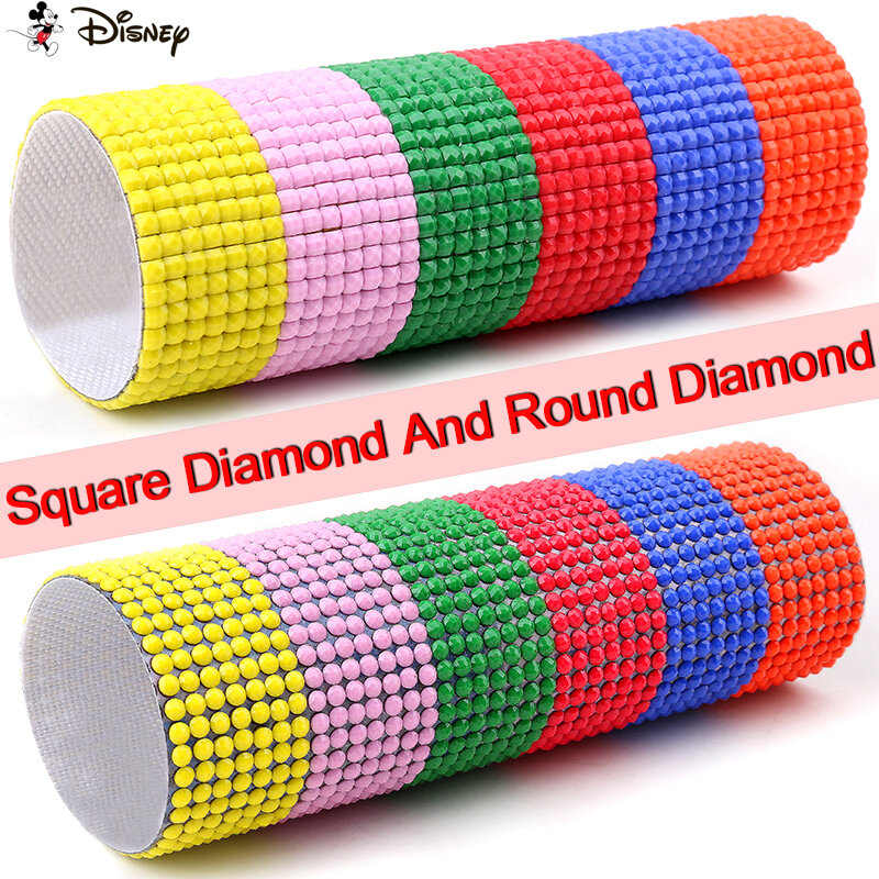 Disney-Cuadro de princesa de dibujos animados 5D, bordado de diamantes, Cuadrado/redondo, arte de decoración