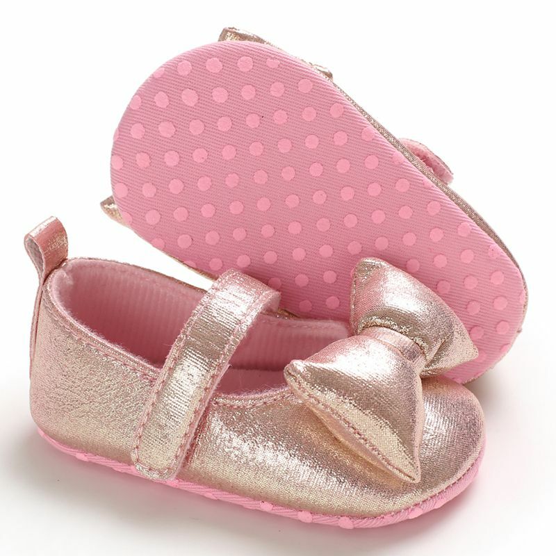 รองเท้าเด็กวัยหัดเดินทารกAnti-Slipรองเท้าเด็กรองเท้าสบายๆทารกแรกWalkersโบว์โบว์ใหญ่สาวรองเท้า
