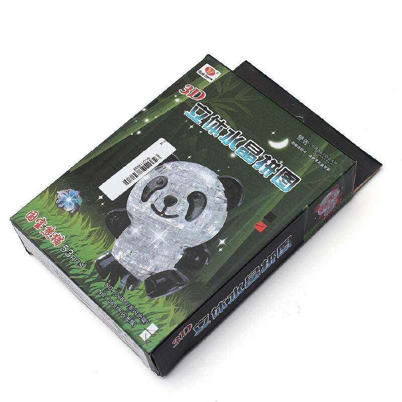Kuulee 3D Хрустальный пазл 53 шт. модель панды (черный и белый) Игрушки для детей Высокое качество Детские интересные игрушки