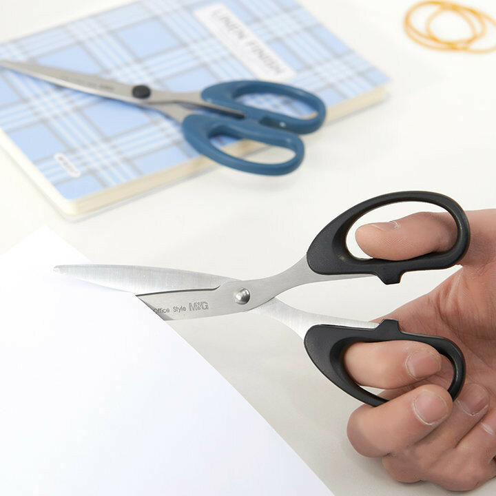 2Pcs M&G ASS91420 Student Scissors Household Paper Office Hand Scissors Stainless Steel