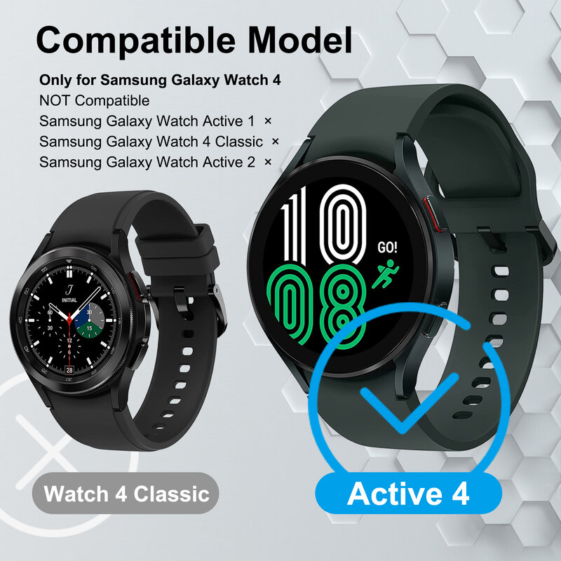 Funda de reloj para Samsung Galaxy Watch 4, 40mm, 44mm, 42mm, 46mm, 45mm, funda mate para PC, carcasa protectora envolvente para Watch5/5Pro