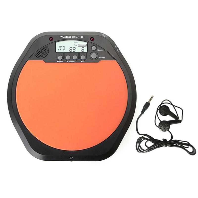 Electric Electronic Digital Drum Pad Drummer Training Practice Percussion Drum Pad Metronome with Stereo Earphone