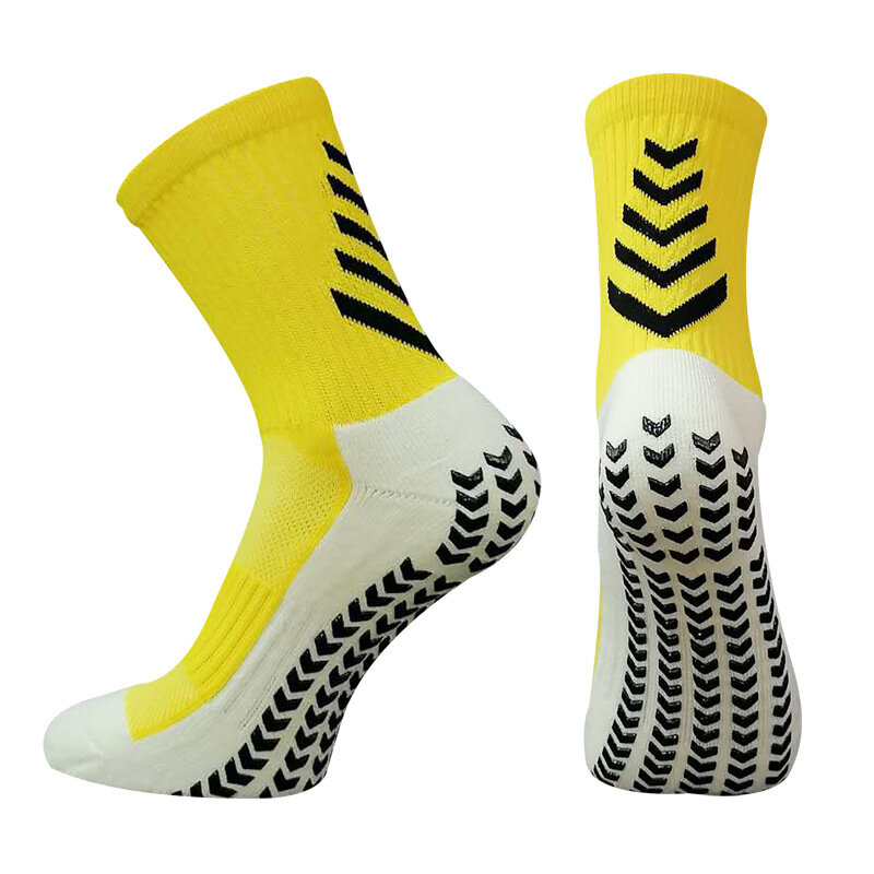Профессиональные мужские футбольные носки, противоскользящие футбольные носки для верховой езды, дышащие нейлоновые чулки для бега
