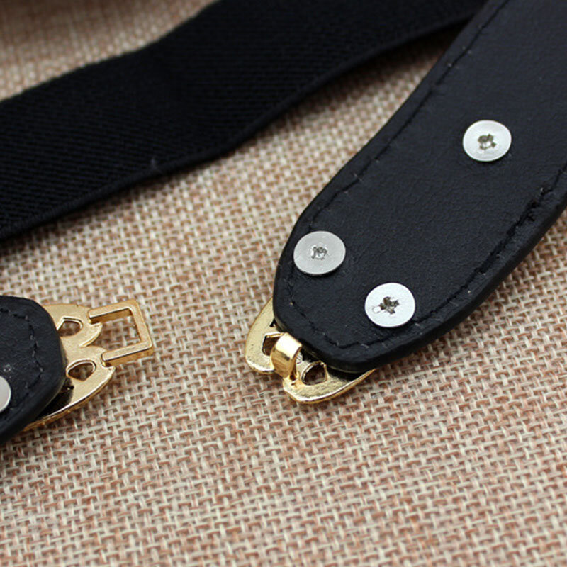 PU de Couro Mulheres Cinto de Moda Cintos de Cintura Elástica para As Mulheres Senhoras Fino Estiramento Cós Vestido de Acessórios de Cinto cinturon mujer