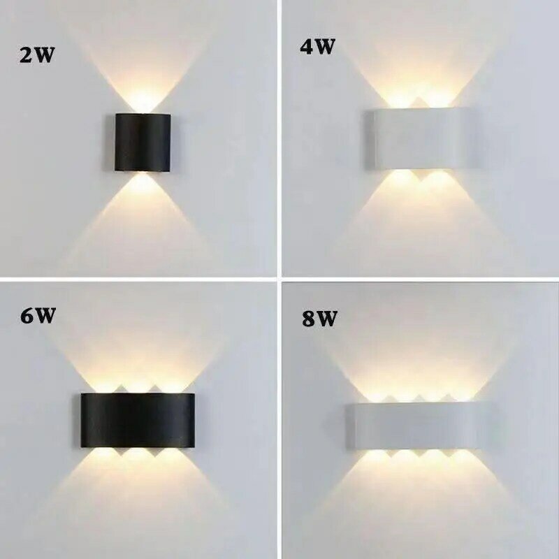 Modern Led Wall Lamp Indoor Stair Light Fixture Bedside Loft Living Room Up Down Home Hallway Lampada 2W 4W 6W 8W Wall Sconces