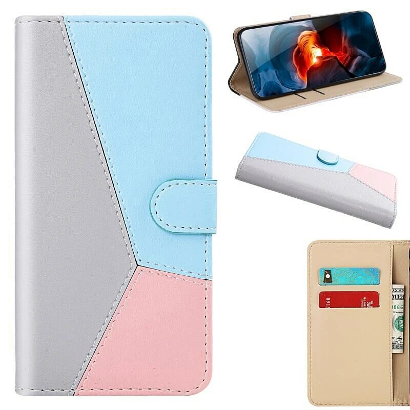 Mixed Colors Leather Flip Phone Case For iPhone 11 Pro Max Case Wallet Cases For iPhone 6 7 8Plus X XS XR XS Max Card Bags Cover